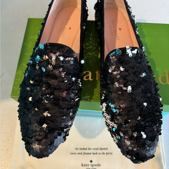 NWOT Kate Spade Sequin Flats - 10M - Picture 4 of 13